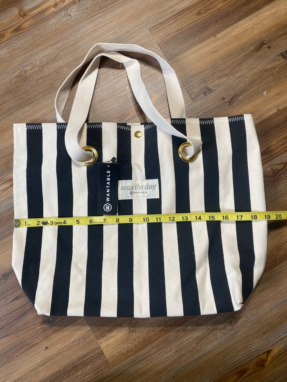4/$16 Wantable Striped Bag - Picture 2 of 5